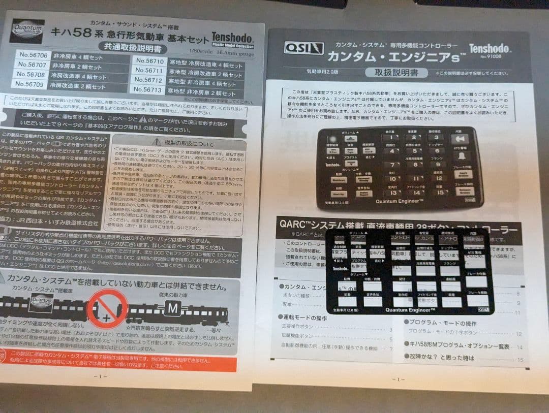 天賞堂　カンタム・システム搭載　キハ５８系　非冷房車　基本2両セット　56707