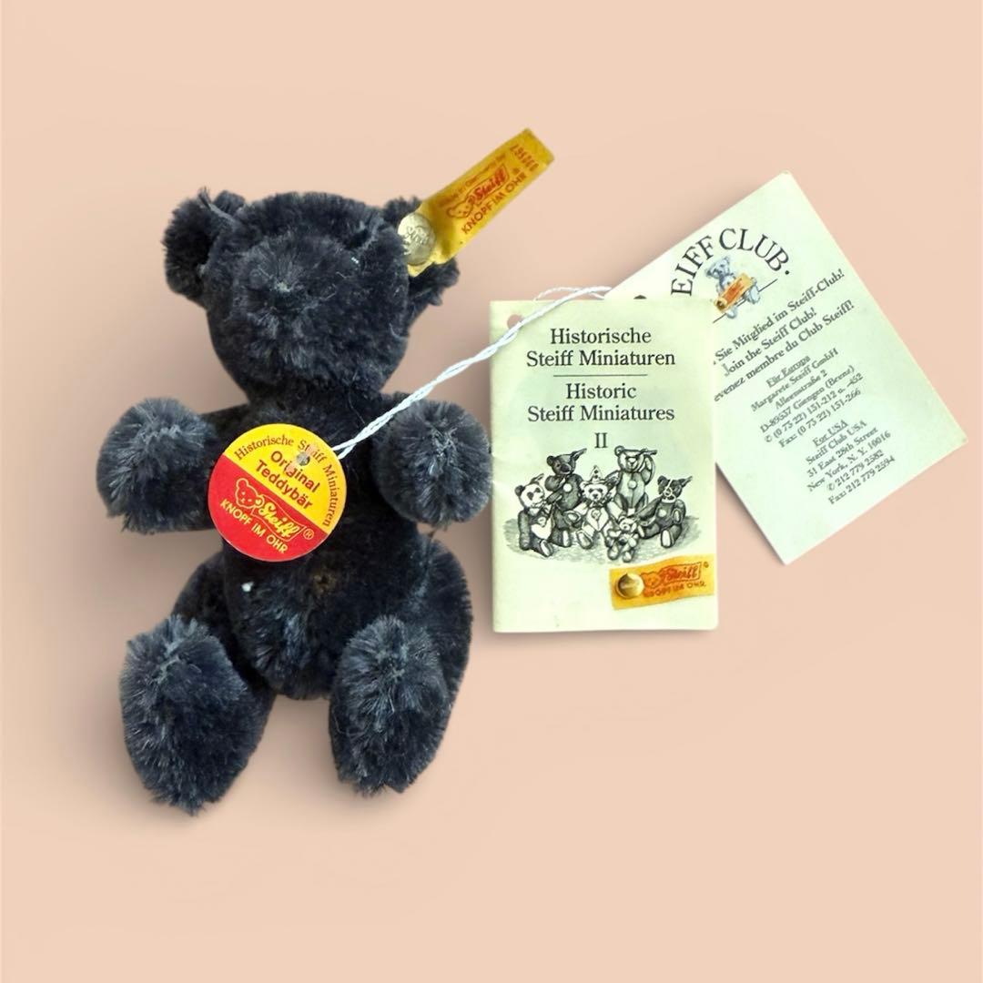 シュタイフ　ヒストリック　ミニチュアシリーズ　テディベア　ブラック　030567