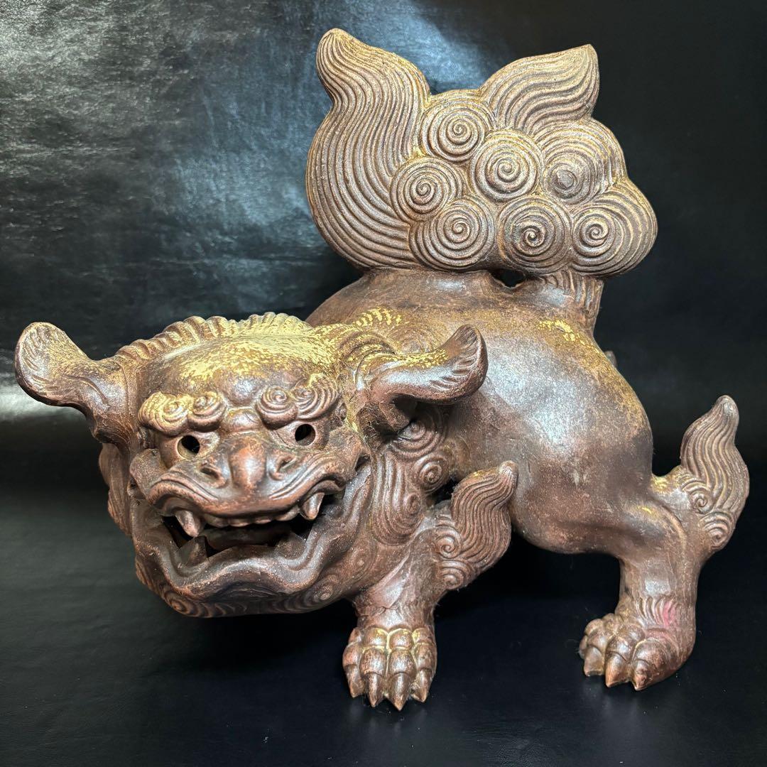 ★備前焼！獅子 置物！『木村 友敬』作！★木村長十郎友敬