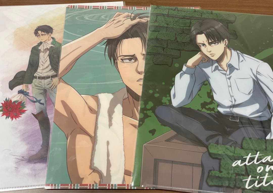 進撃の巨人　クリアファイルセット(リヴァイ)