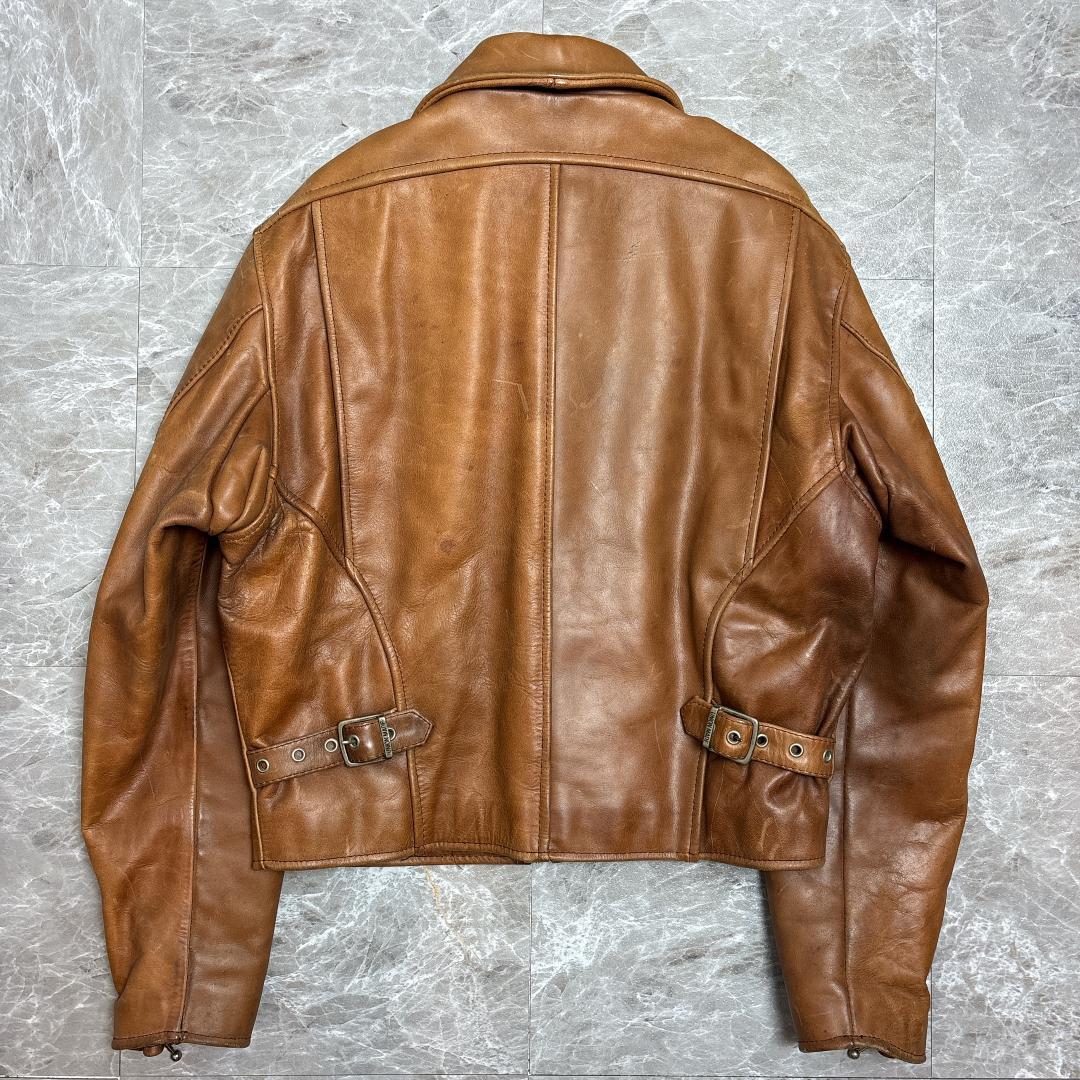 高級 A2 type シングルライダース ジャケット 36 BlueCross