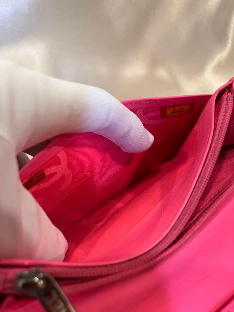 CHANEL カンボンライン　二つ折り長財布　正規品　リペア