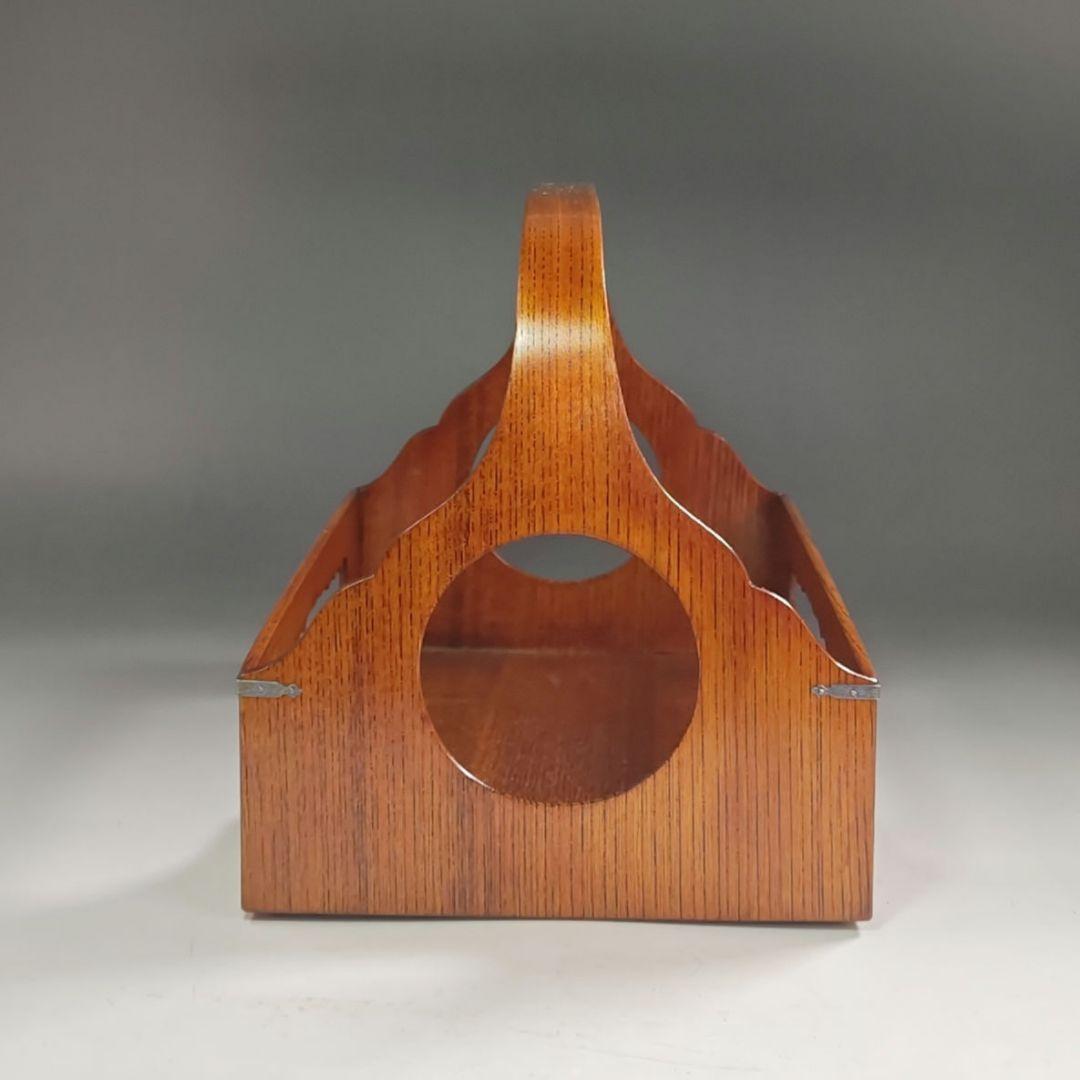 ウ290 莨盆『上杉満樹作』『鵬雲斎好写　手座眉透煙草盆　共箱』茶道具　漆塗