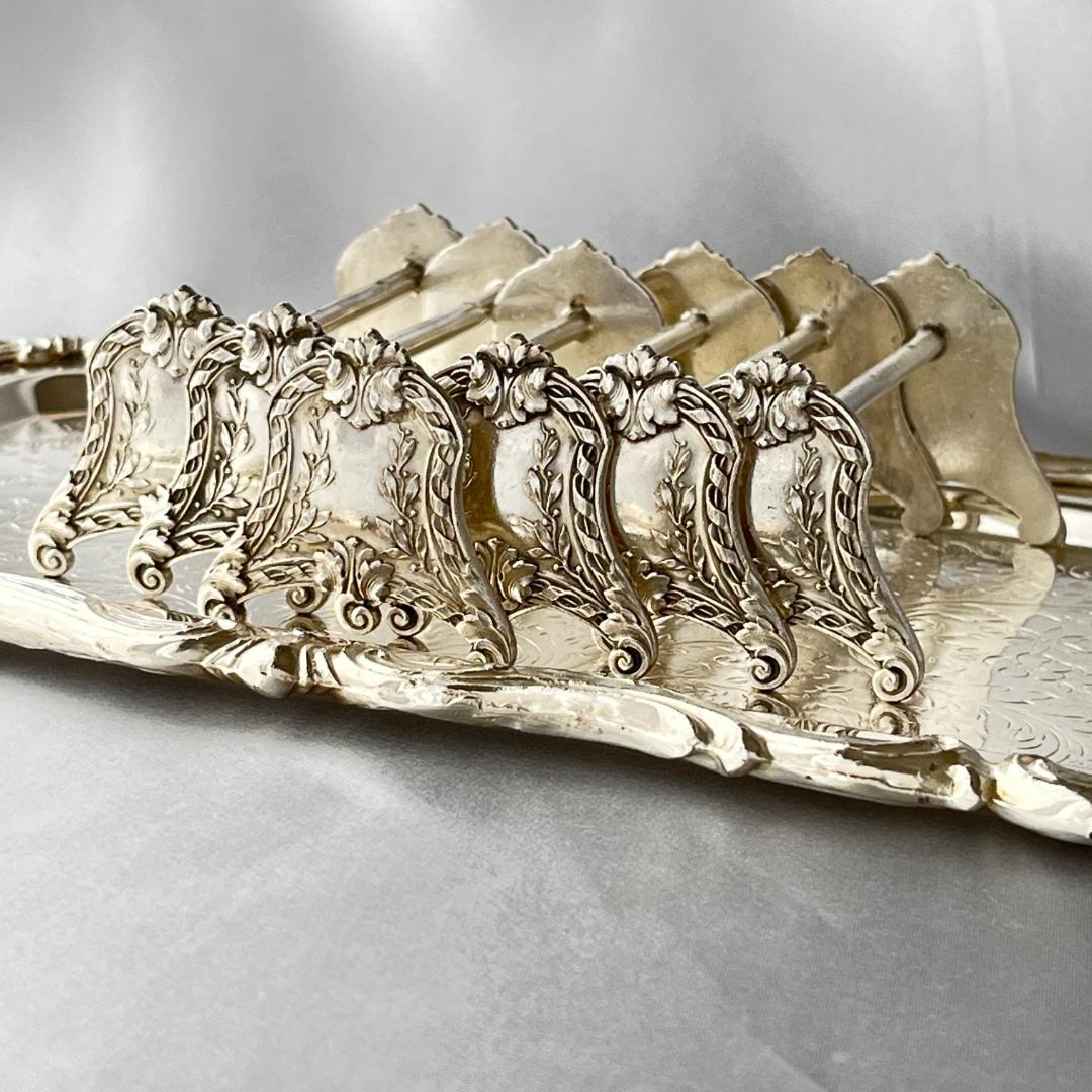 【仏蘭西】 ルイ16世様式 ナイフレスト / カトラリーレスト 6個