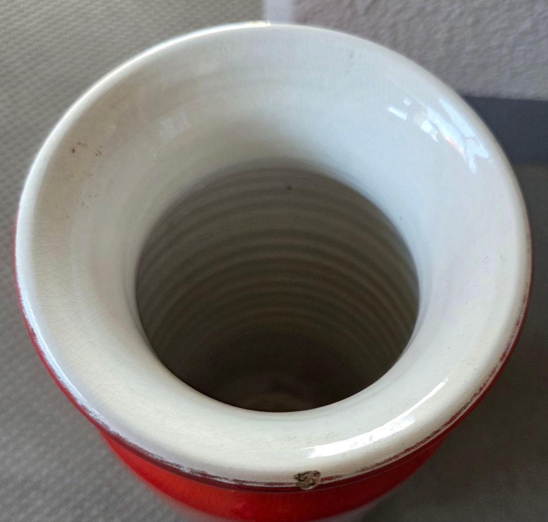 ヴィンテージ品 プール・ポタリー デルフィスシリーズ 幾何学模様 花瓶