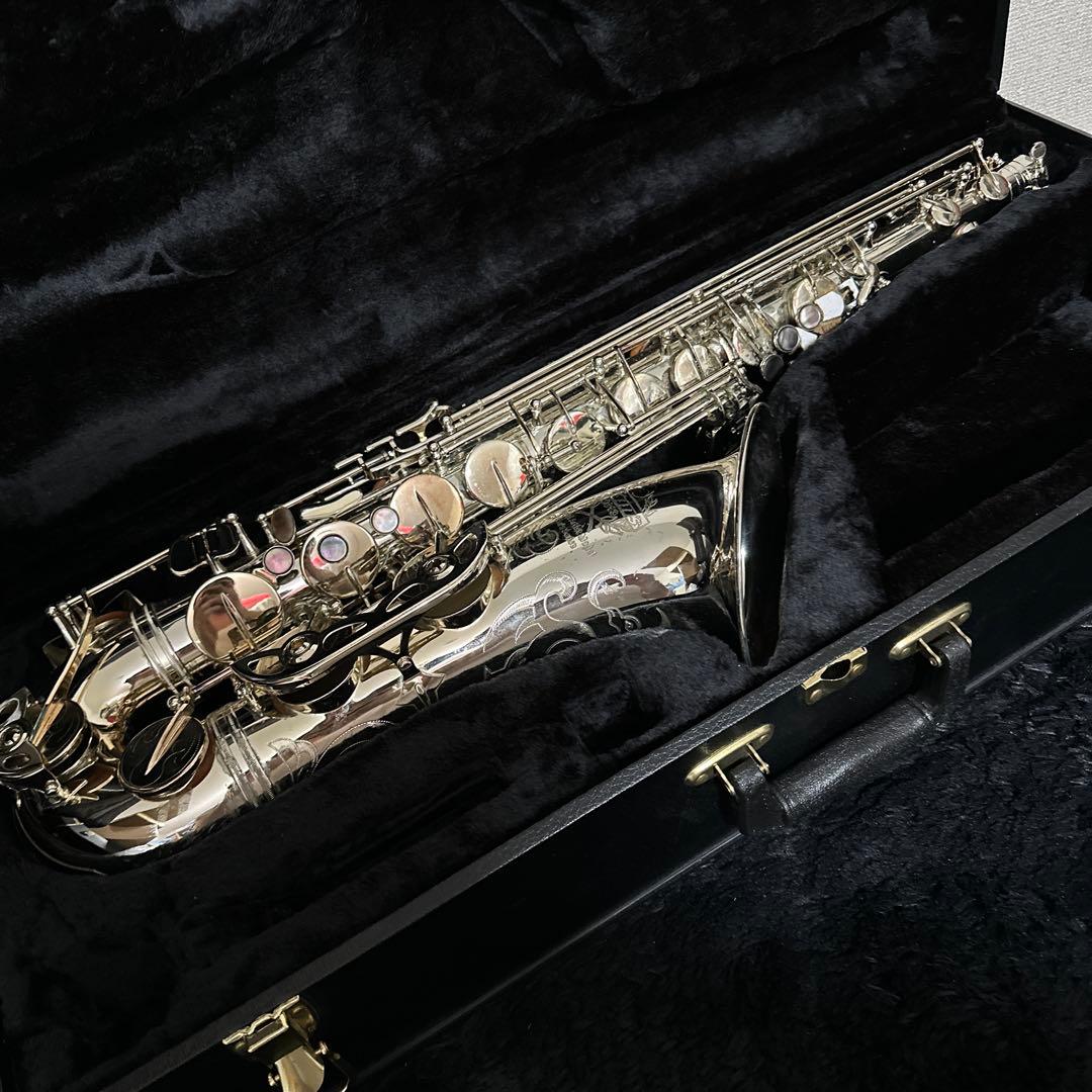 激レア!!! KIMS テナーサックス 管楽器 シルバー 彫刻 ケース付属