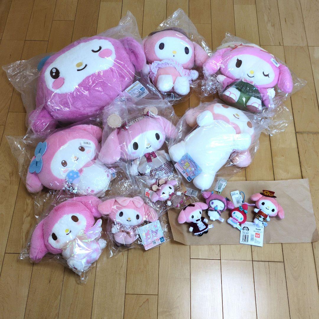 no.0090　マイメロディ ぬいぐるみセット13点クッキーおそろい有り