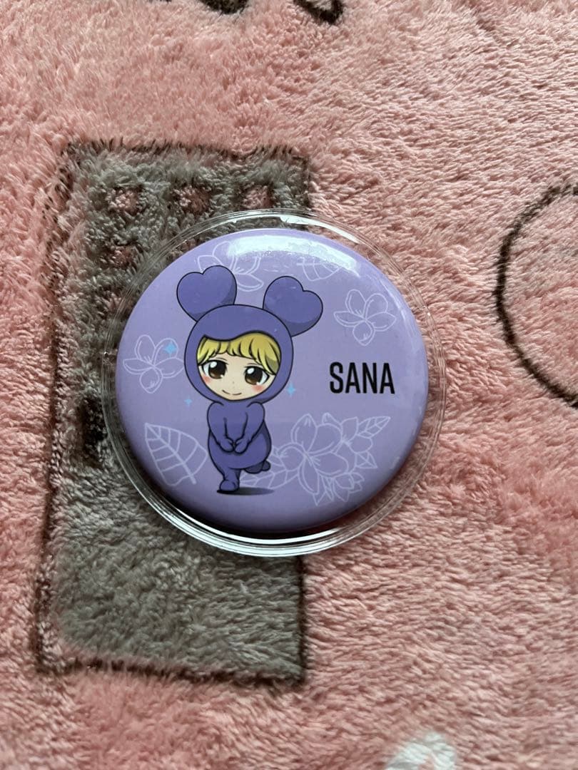 TWICE サナ 缶バッジ 痛バ CANDY POP バッグ(さな 缶バッチ)