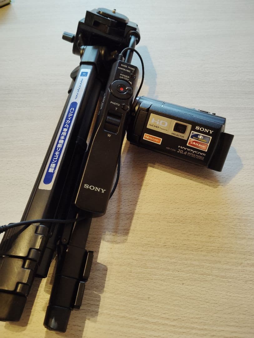 ビデオカメラ SONY Handycam HDR-PJ590V SONY VCT-50AV