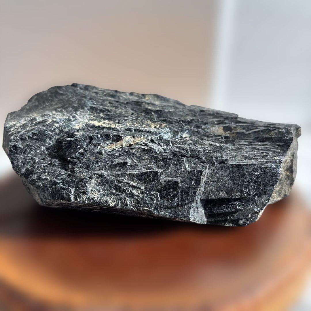 黒色鉱石 ブラックトルマリン 原石 鑑賞石 自然石 天然石 水石 鉱物 鉱石