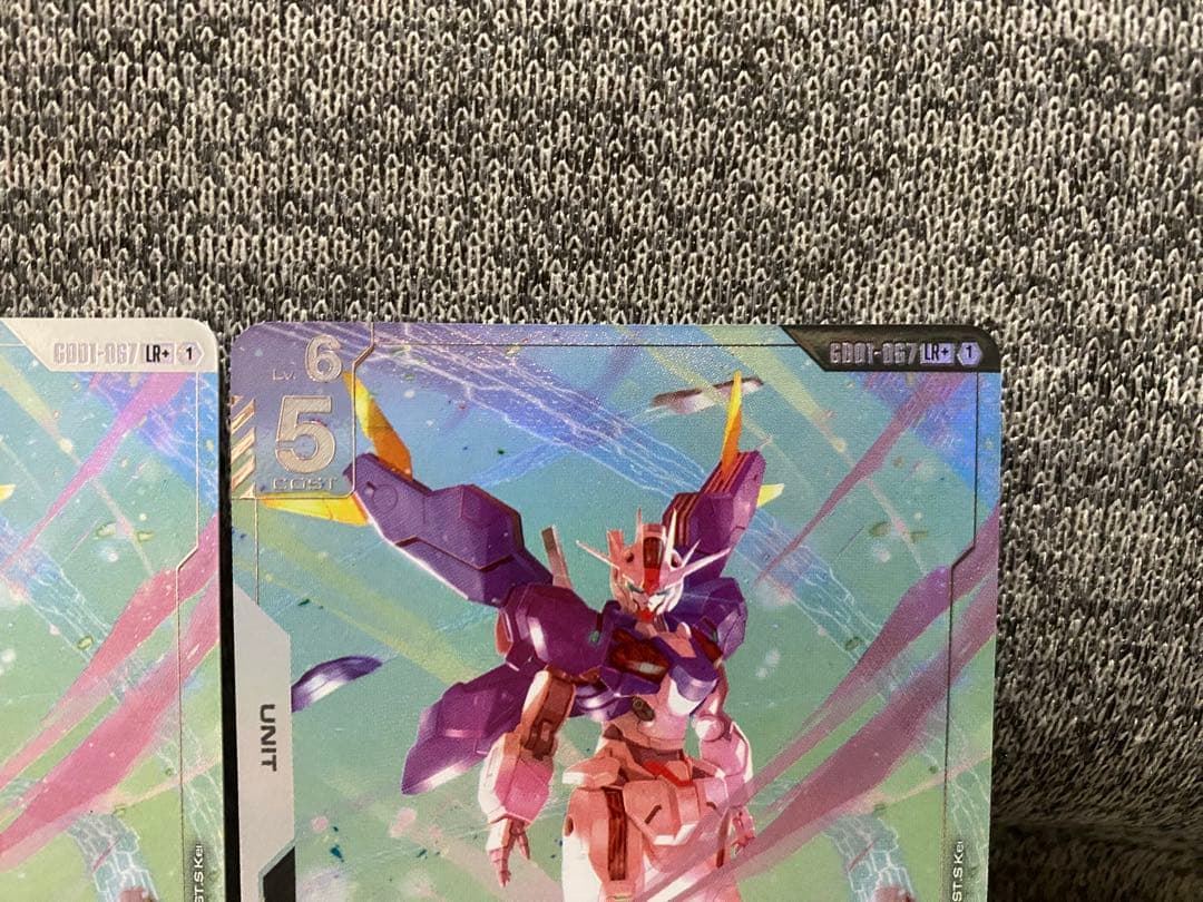 ガンダムカードゲーム ガンダム・エアリアル(改修型) 　LR+ パラレル　2枚