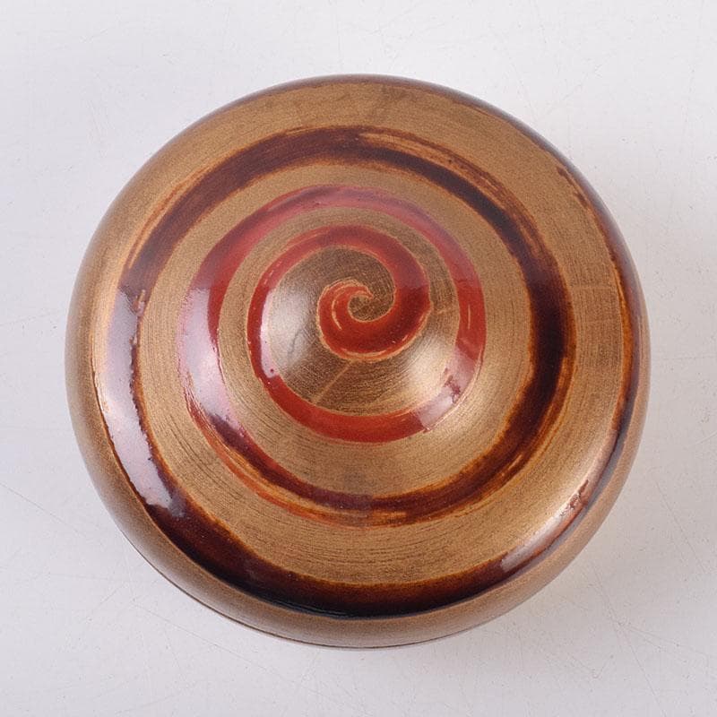 茶道具　宗元　竹根　香合　袱紗付　共箱　V　R9027