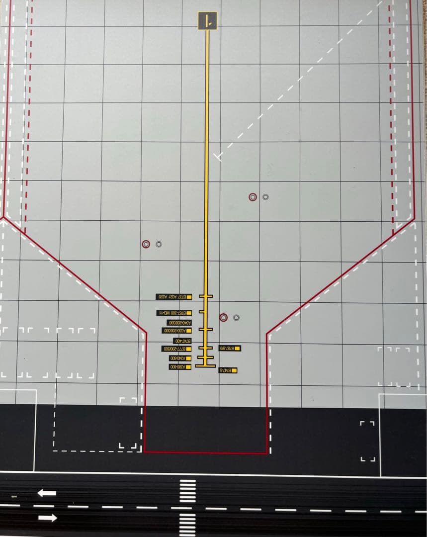 1/200用空港エプロン PBB...地上支援車付き