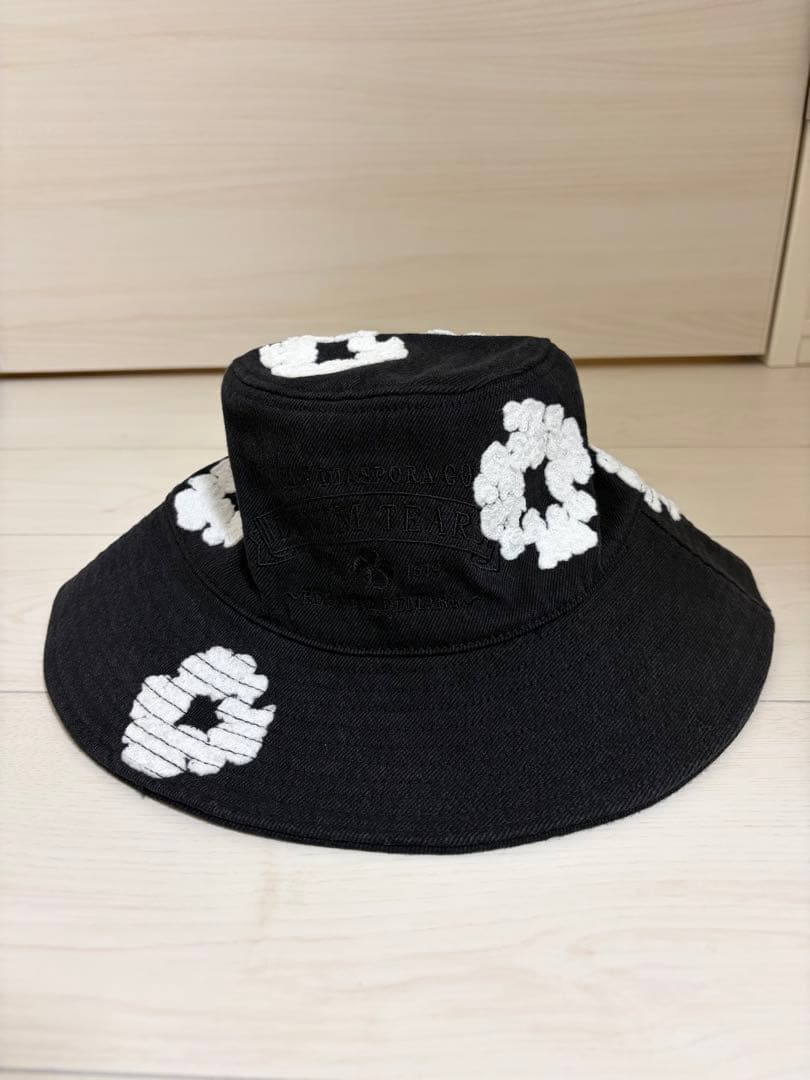 Denim Cotton Wreath Bucket Hat バケハ