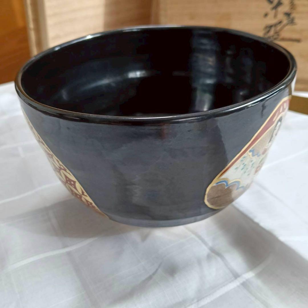 京焼 清水焼 雛絵 抹茶碗 共箱 茶道具 ひな祭り