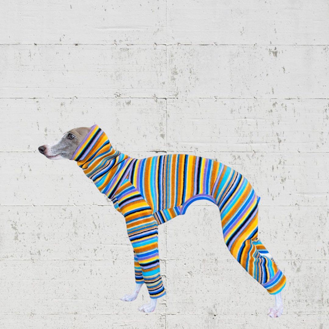 ⑥マルチカラーフリース カバーオール