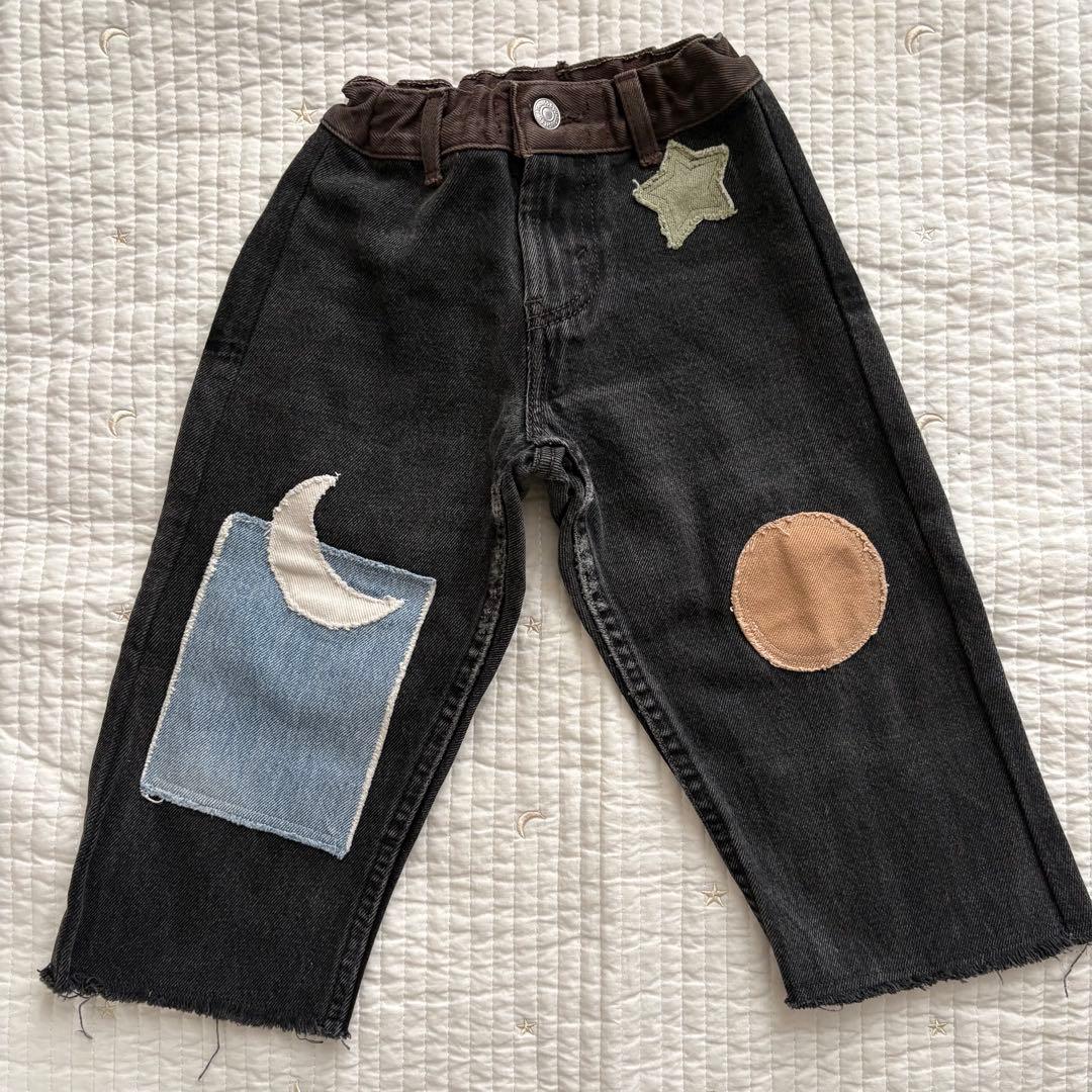 wunderlangブラックデニム3-4y