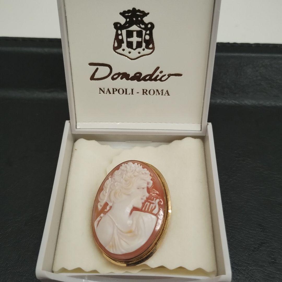 ※美品※　Donadio カメオブローチ　k14