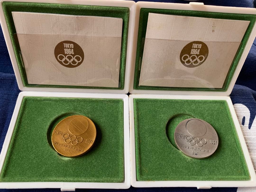 (プルーフ硬貨)1964年東京五輪記念銀貨&記念銅銀メダル