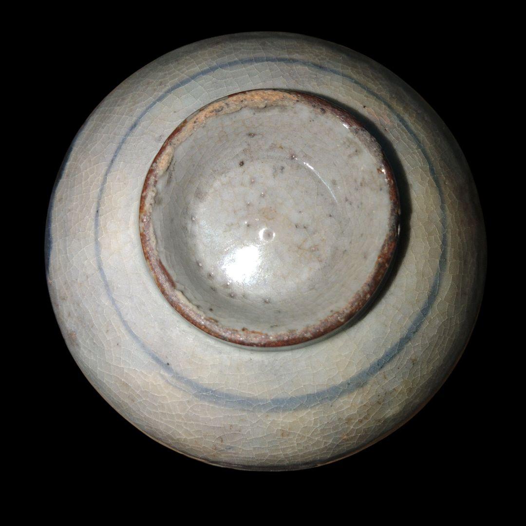 江戸時代　古伊万里山水画染付くらわんか碗　木箱付