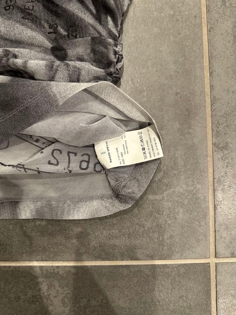 【メゾンスペシャル】Tulip Gather Mesh Tank Top