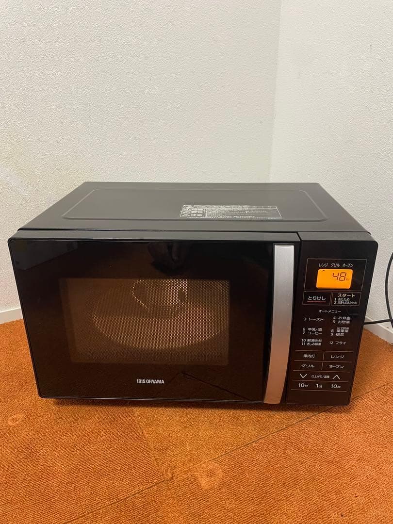 カサゴ　美品 アイリスオーヤマ オーブンレンジ ターンテーブル 電子レンジ
