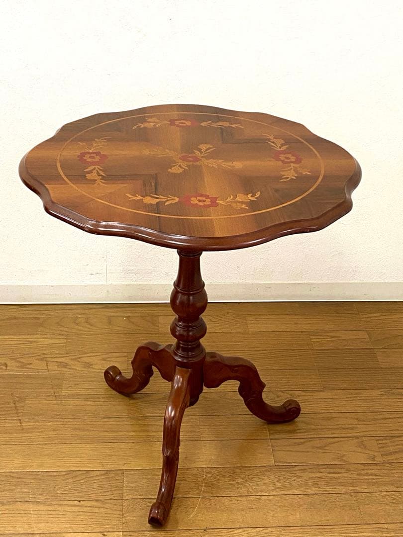 美品 象嵌 コーヒーテーブル カフェテーブル サイドテーブル インテリア 装飾