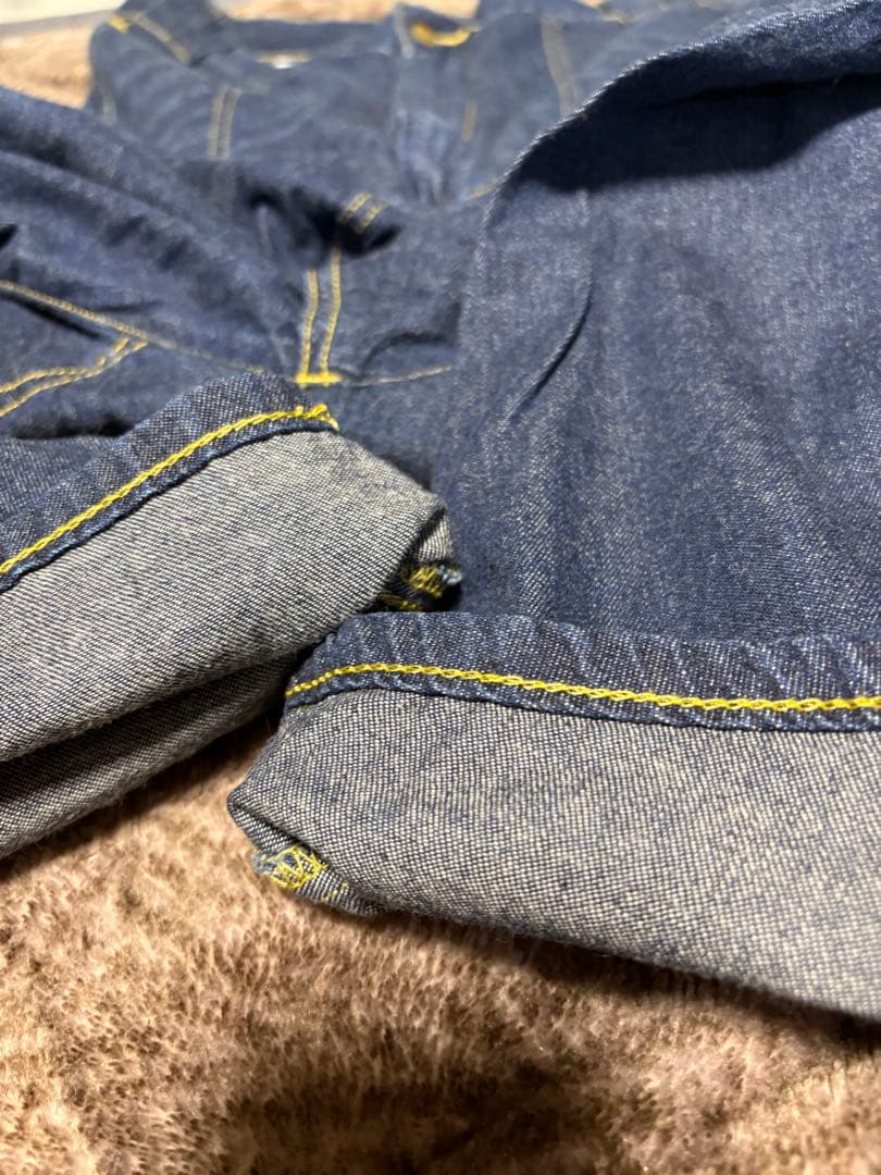 mercibeaucoup メルシーボークーLeeサロペット風サルエルデニム　M