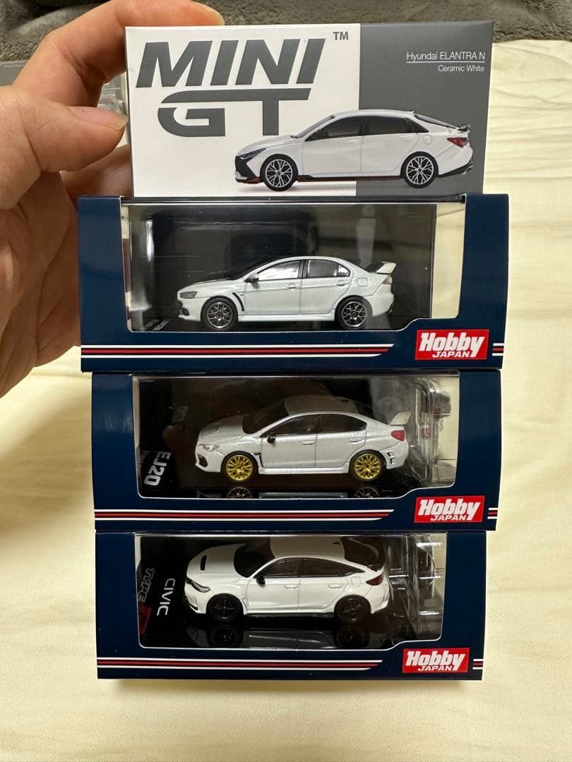1/64　ミニカー　シビック　TYPE　R、ランサー、　WRX、エラントラN