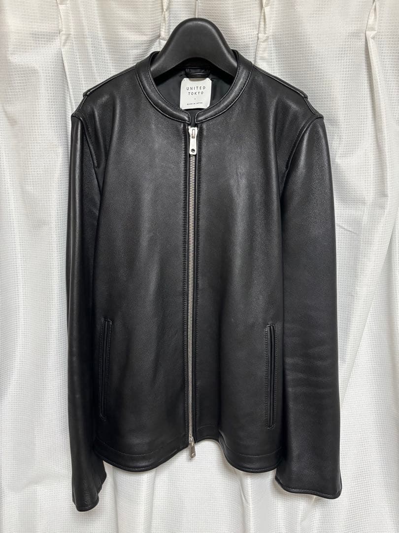 UNITED TOKYOラムレザーシングルライダースジャケット
