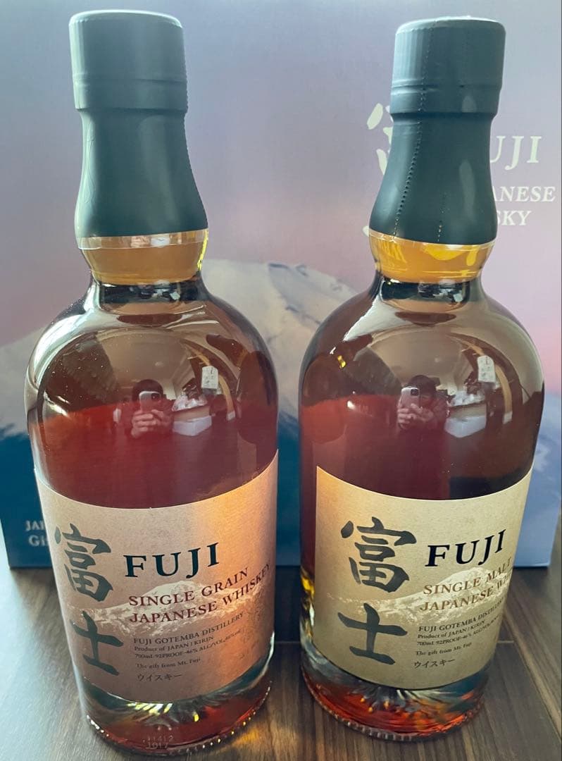 キリン ジャパニーズウイスキー 富士グラス付き 化粧箱入り（贈答品に最適です）