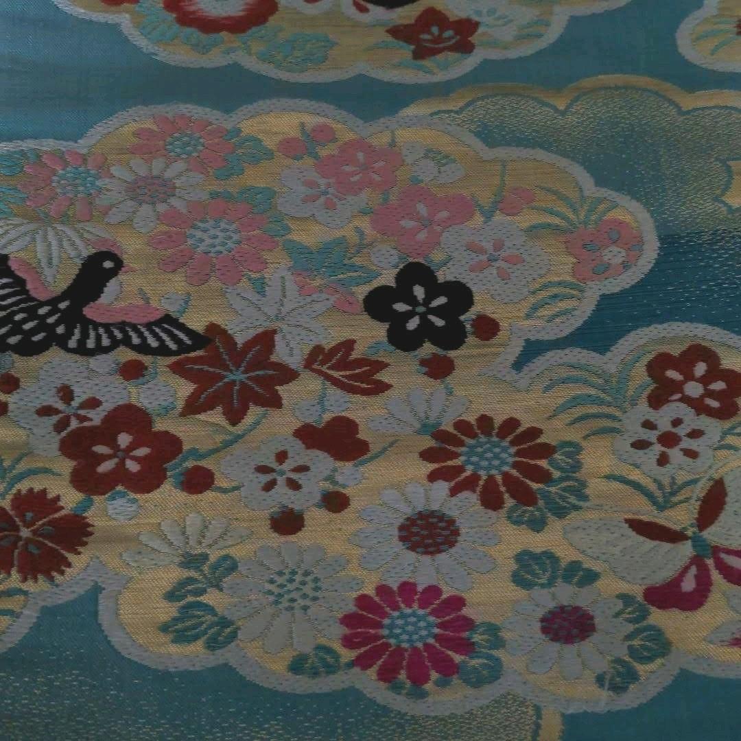 昭和レトロ　刺繍　名古屋帯