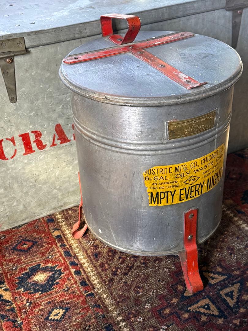アンティーク雑貨 U.S.AJUSTRITE MFG CO Waste Can