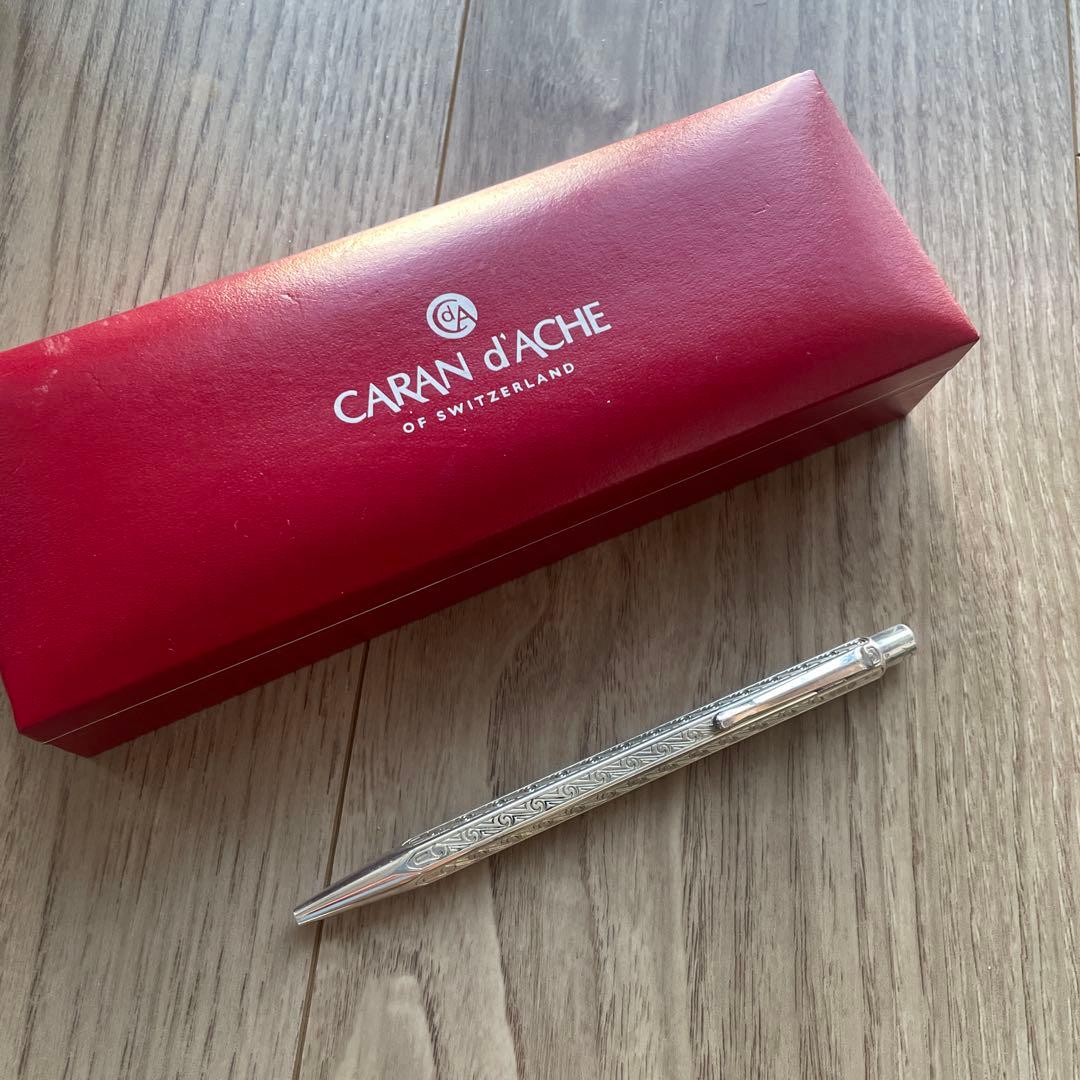 CARAN D'ACHE カランダッシュ ボールペン シルバー 動作OK