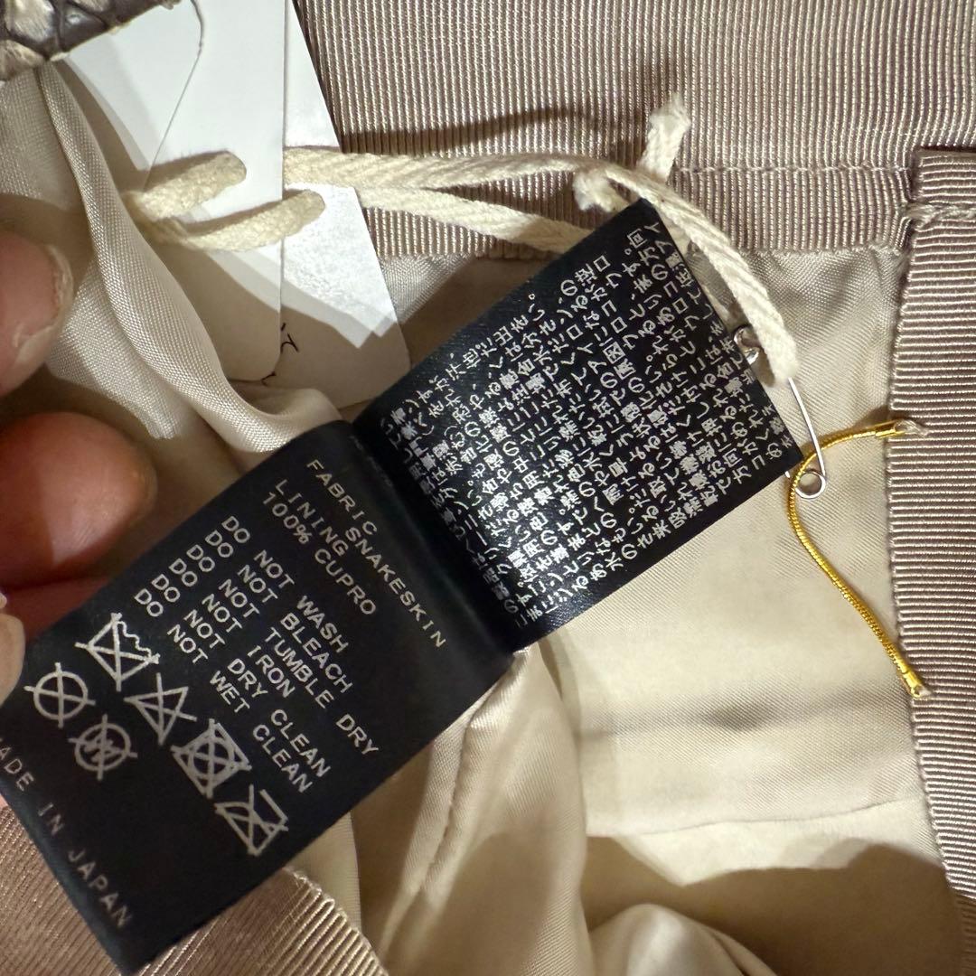 新品 Deuxieme Classe ヘビ革 パイソンレザー タイトスカート38