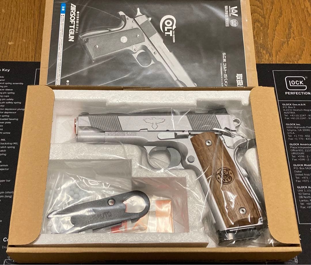 新品未使用 限定 WA SW 1911 GUNSITE EDITION シルバー