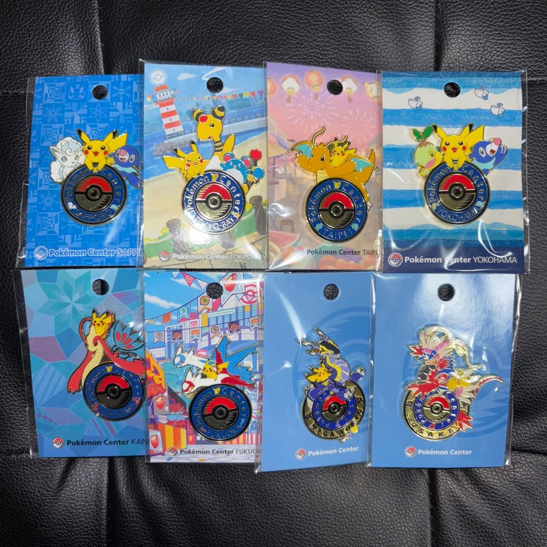 ポケモンセンター ピンズ ロゴピンズ ピンバッジ カナザワ ヨコハマ 台北 福岡