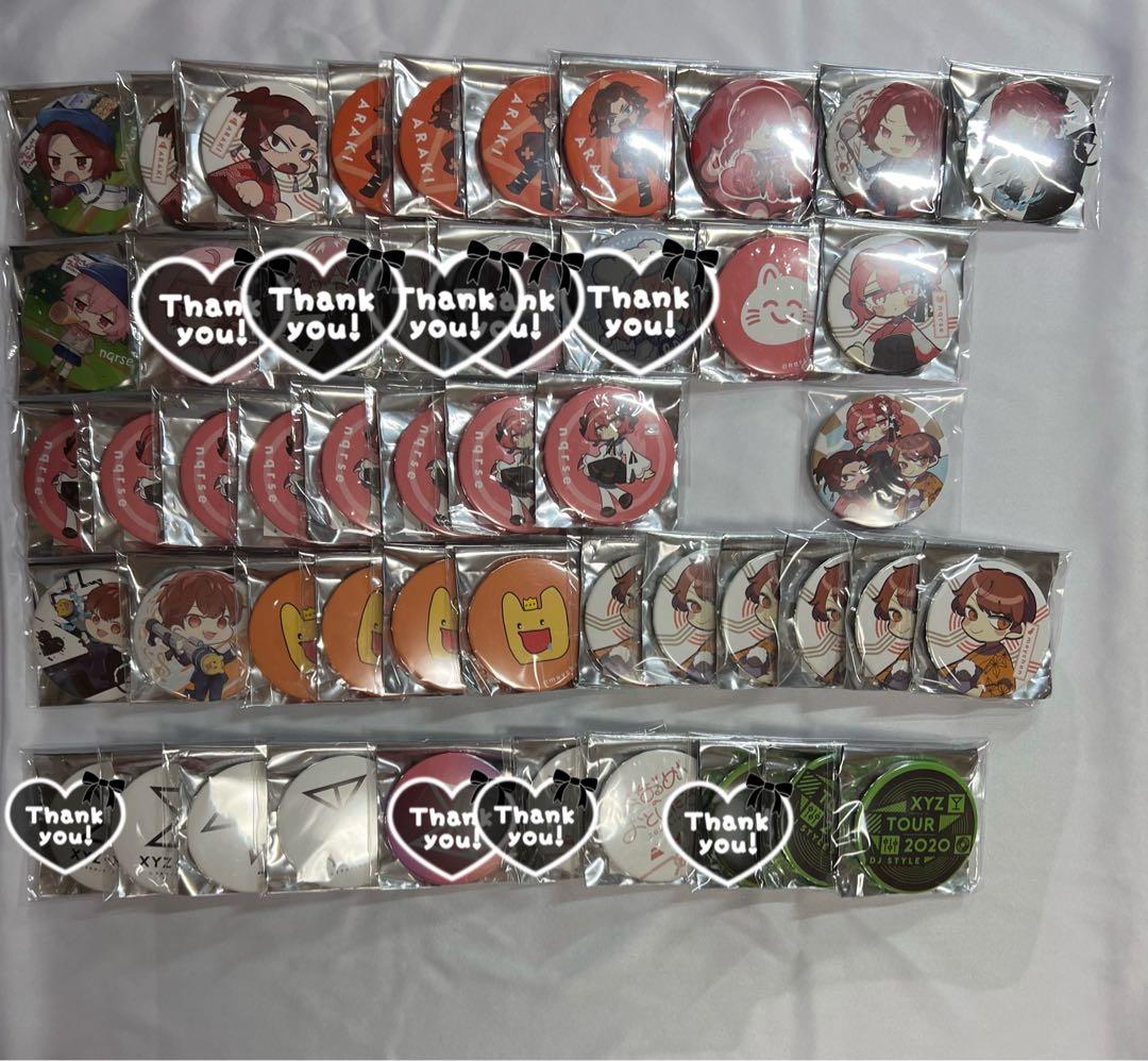 歌い手　缶バッジ　あらき　なるせ　nqrse　めいちゃん　XYZ　あらなるめい