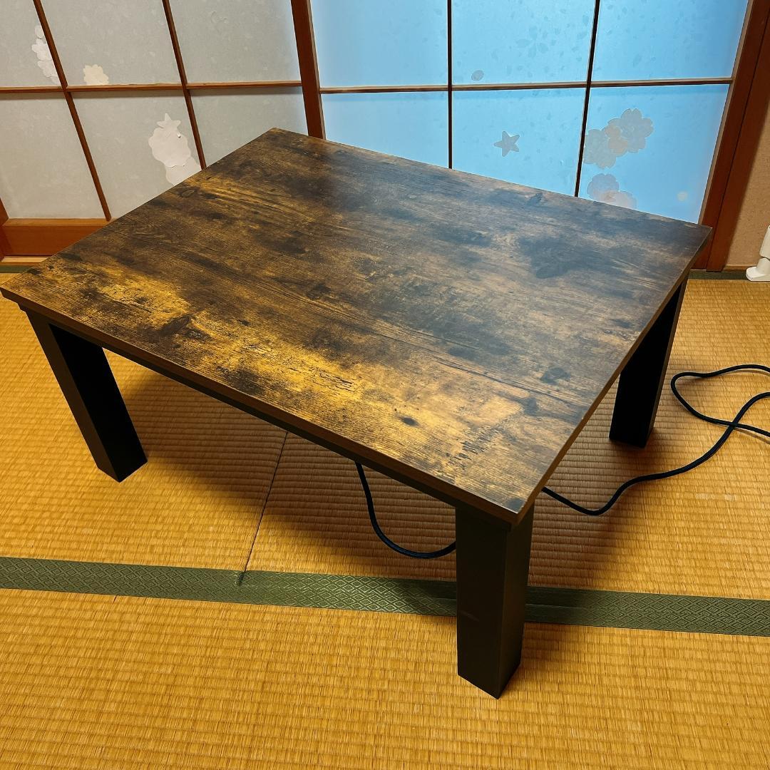 2021年製 ニトリ　木目調デザインのリビングこたつ(8060 VBR)　炬燵