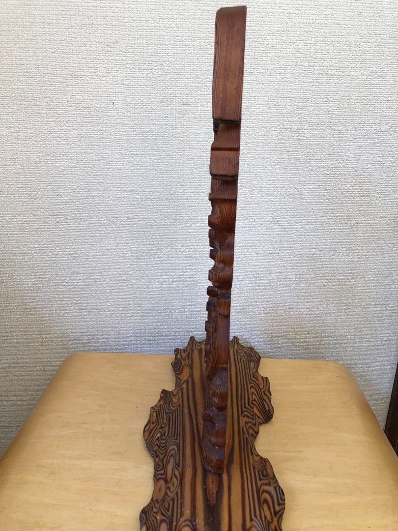 昇龍　置物　木製木彫り　彫刻　オブジェ　屋久杉？