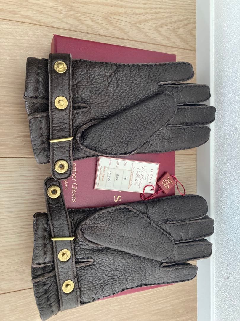 DENTS ヘリテージコレクション レザー手袋 7.5 Bark