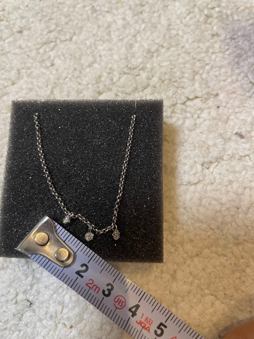 天然ダイヤモンドトリロジーチェーンアンクレットP850