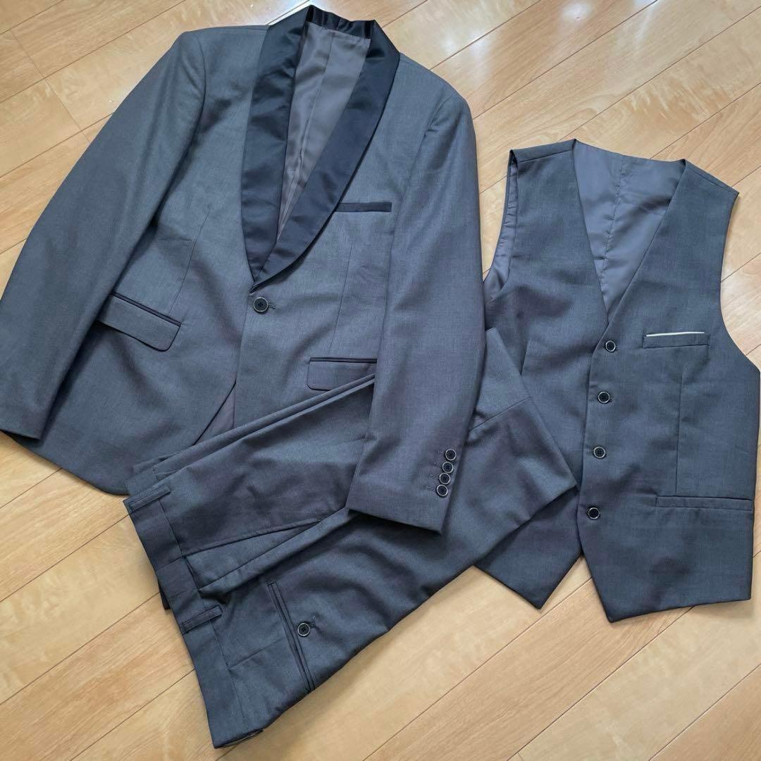 メンズ タキシードスーツセット 3点　セットアップ
