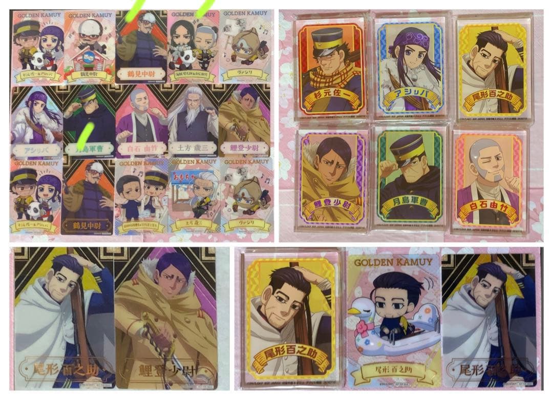 ナムコ限定ノベルティ ゴールデンカムイ　クリアカード　アクリルブロック