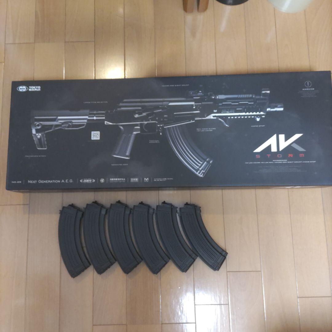 最終年始特価東京マルイ　次世代電動ガン　AK STORM＋予備マグ６本セット
