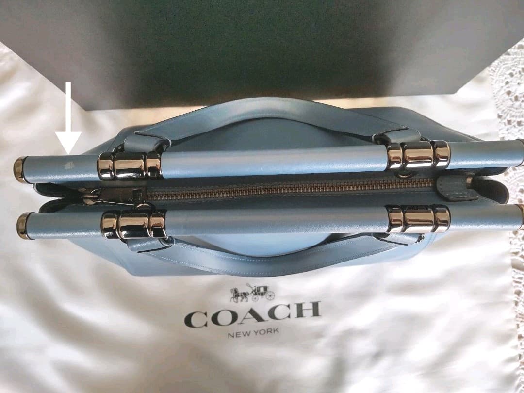 コーチ　2way ショルダー　斜め掛け　ハンドバック　牛革
