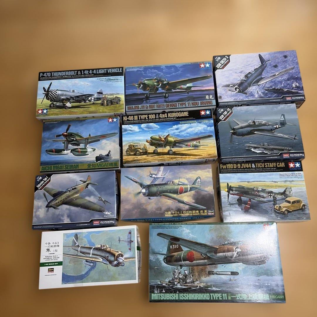 タミヤ他　戦闘機　11機セット