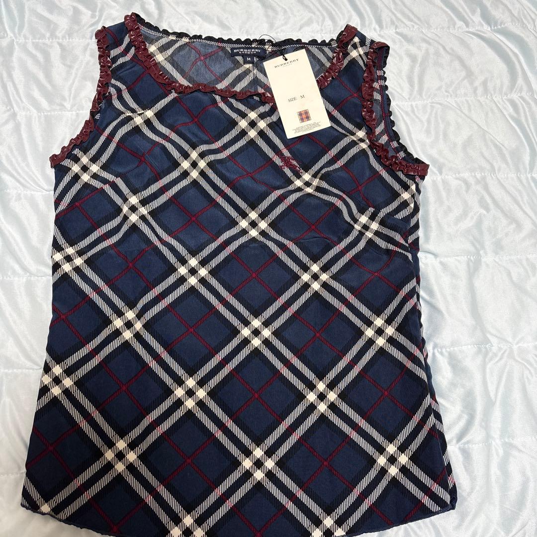 BURBERRY LONDONチェック柄 タンクトップ Mサイズ