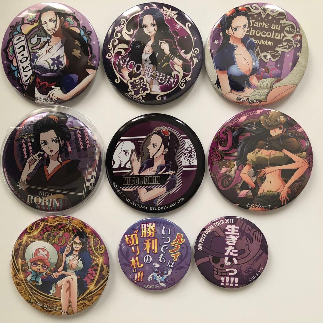 ワンピース　ロビン　缶バッジ