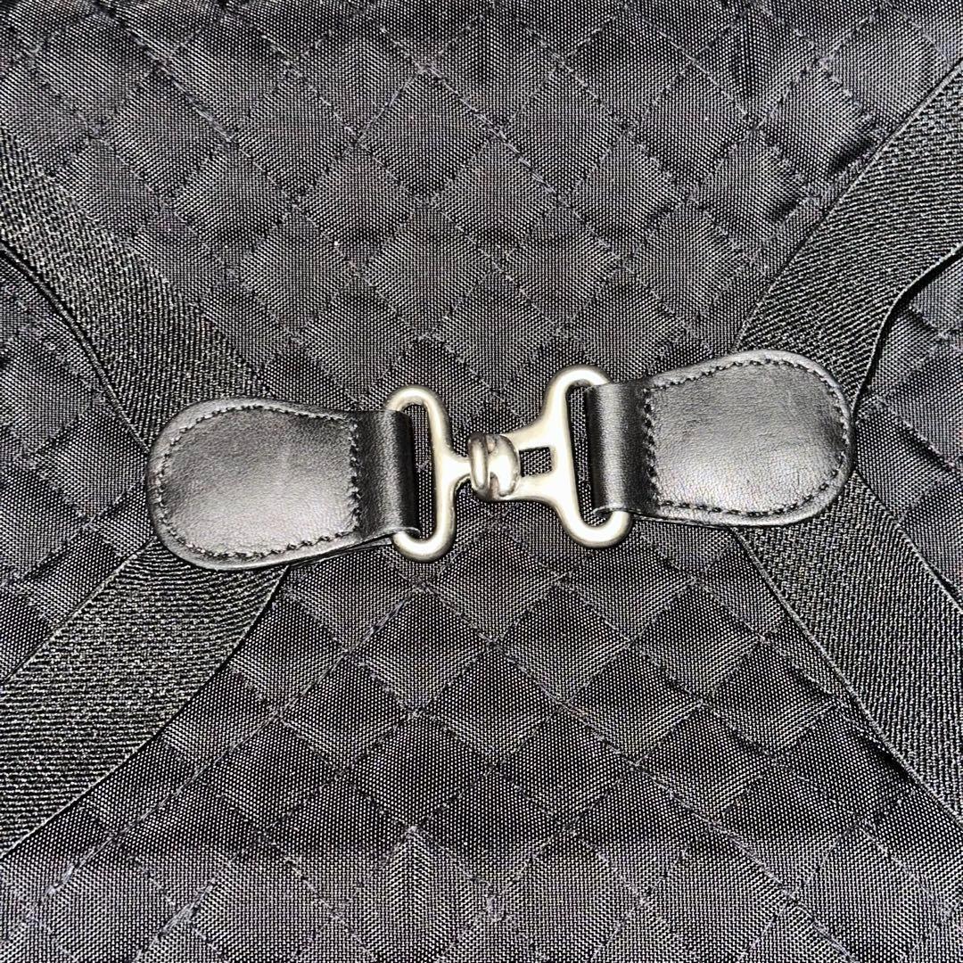 美品　COACH　095　キャリーバッグ　スーツバッグ　ブラック　PVC　レザー